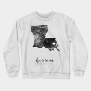 Louisiana state map Crewneck Sweatshirt